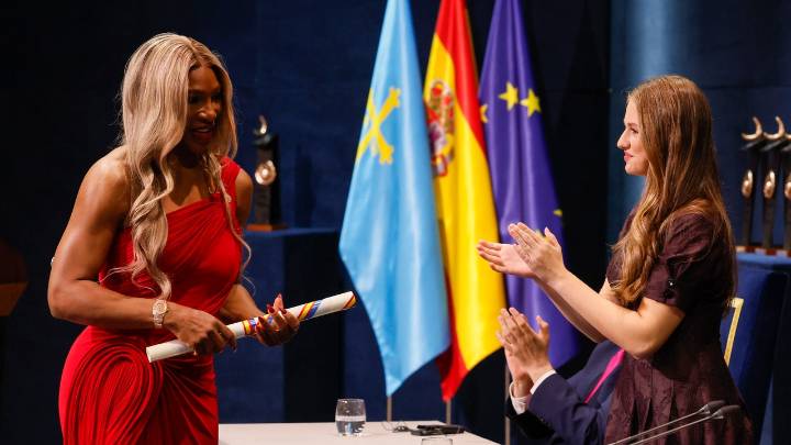 Serena Williams, premio Princesa de los Deportes: "Soy una fan incondicional de Alcaraz, siempre le llamo para..."