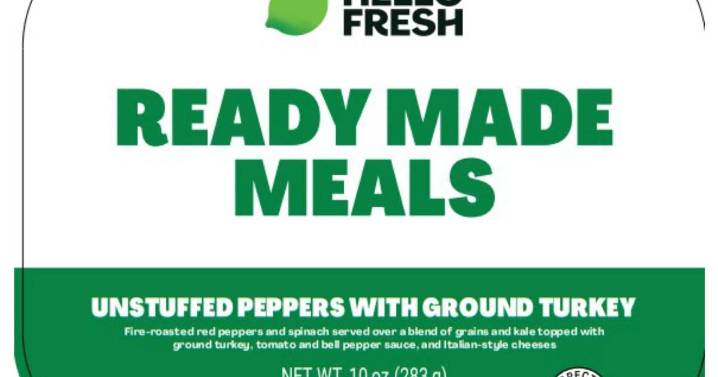 USDA warns that Hello Fresh meals may contain listeria