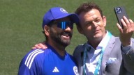 'Go Chargers Go': Adam Gilchrist Meets Rohit Sharma, Takes Selfie Ahead Of IND vs AUS 2nd ODI In Adelaide; Video