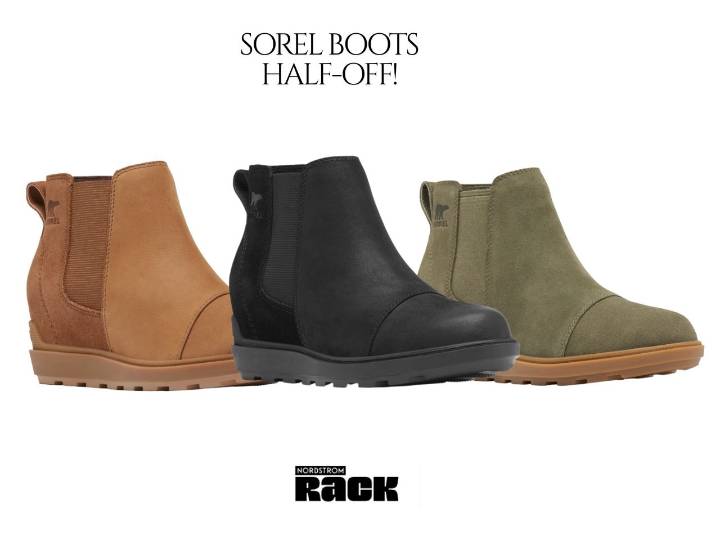 Nordstrom Rack slashes Sorel Chelsea boots to half price during fall sale