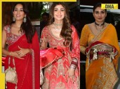 Karwa Chauth 2025: Mira, Raveena, Shilpa arrive at Sunita Kapoor's home