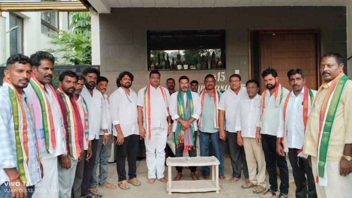Prominent BRS Leaders from Alampur Join Congress Under the Leadership of Dr. S.A. Sampath Kumar