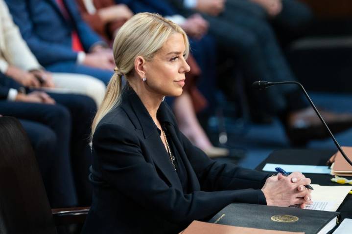Bondi defends herself against Democratic criticism that she’s weaponized the Justice Department