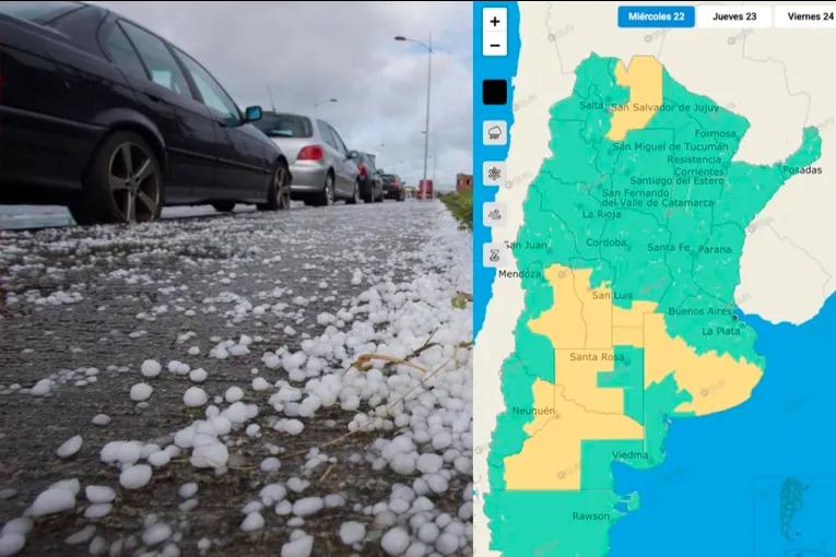 Rige alerta por tormentas y granizo en ocho provincias: los fenómenos que se pronostican