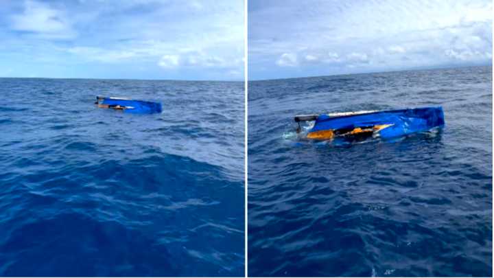 Encuentran balsa volcada frente a los cayos de Florida: el destino de sus ocupantes es incierto