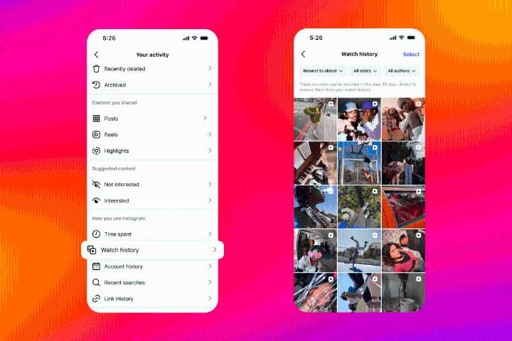 Instagram's latest feature lets you go back see your watched Reels