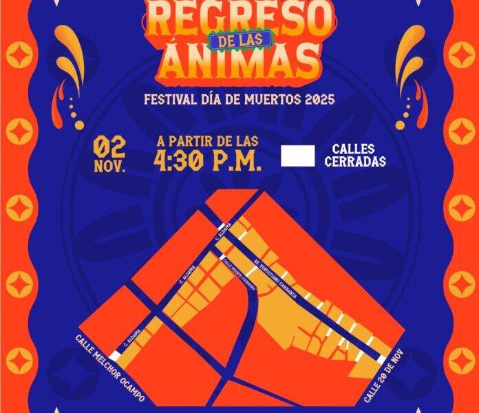 Anuncian cierres viales por desfile del Día de Muertos en el Centro Histórico de Chihuahua