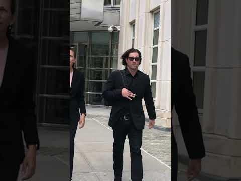 Howard Rubin’s estranged wife, Mary Henry, leaves federal court after husband denied bail #shorts