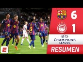RESULTADO, Barcelona vs. Olimpiacos por Champions League 