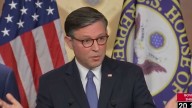 Mike Johnson scrambles to blame No Kings for pardoned J6er's threat to kill Dem leader