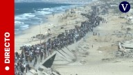 Vista del centro de Gaza mientras la gente se desplaza hacia el norte, en streaming