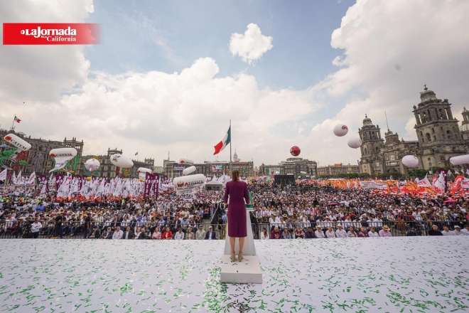 México va por el camino correcto: Sheinbaum durante informe en el Zócalo 