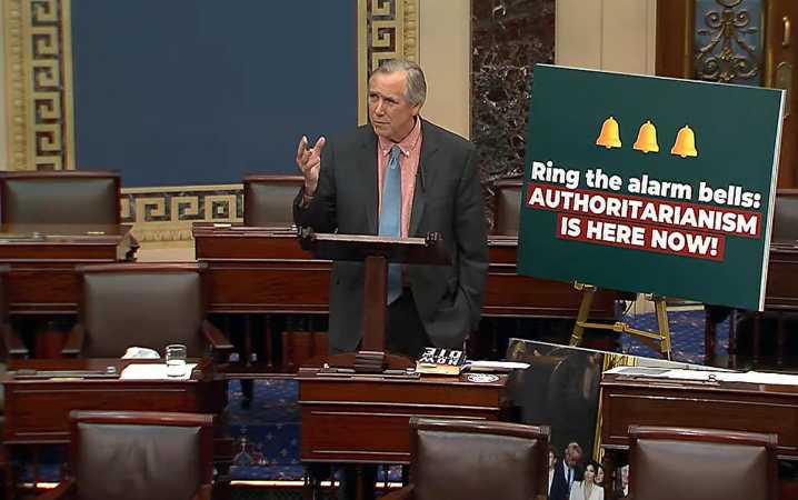 Jeff Merkley ‘Filibuster’ Live: Senate Floor Speech Passes 13 Hours