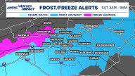 First frost advisory of the year for the entirely of the Charlotte area