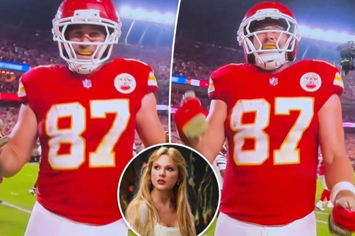 Travis Kelce does Taylor Swift's 'Fate of Ophelia' dance after historic 100th touchdown