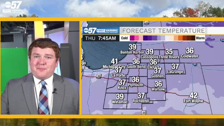 Potential frost tonight; cooler weather rest of this week