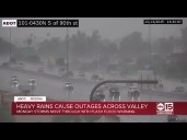 Monday storms move through the Valley with flash flood warning in the Phoenix area