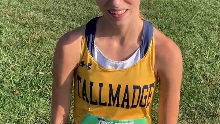 Tallmadge's Makayla Martuccio discusses American Conference girls race