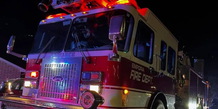 Emporia man arrested on suspicion of arson after car was intentionally set on fire