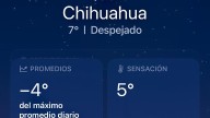 Primer helada: amanece Chihuahua con sensación de 5ºC