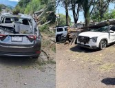 Frente frío 11 deja personas heridas en Veracruz; así como daños en casas, autos y negocios