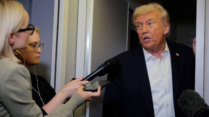 Donald Trump declines to commit on two-state solution after hostages freed