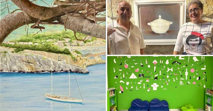 Bodegóns trompe l’oeil, unha paisaxe de Sóller, e un mural na Bebeteca da Nós
