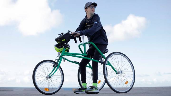 Pedro, el joven larachés con parálisis cerebral que correrá un trail por los Andes