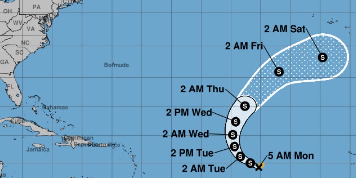Tropical Storm Lorenzo forms in Atlantic