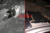 Rompió el techo de un auto para robar en Paraná, pero huyó sin llevarse nada: video