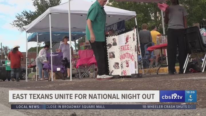 East Texas communities unite to build trust with first responders in National Night Out