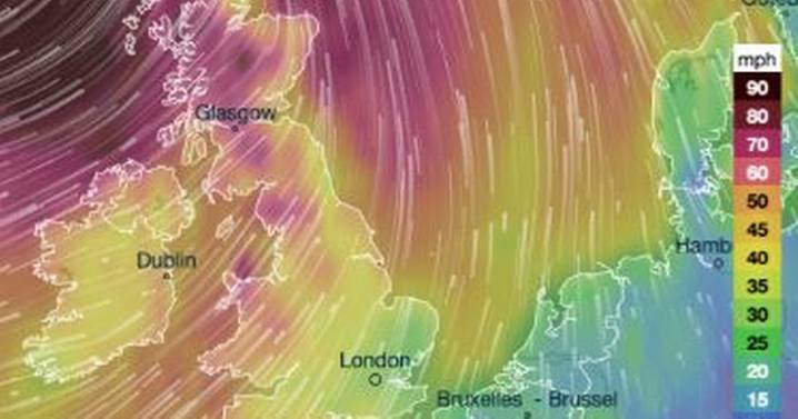 Storm Amy 'stay indoors' warning as 80mph gusts expected