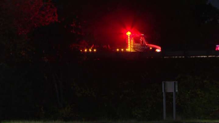 Jackknifed semi closes part of I-96 near 28th Street