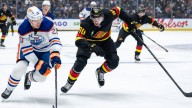 Canucks D Victor Mancini exits early vs. Oilers
