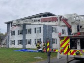 Cat rescued from Bangor apartment fire