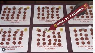 FANB incautó 559 envoltorios de cocaína en Táchira