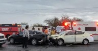 Fuerte choque deja a una mujer y un niño lesionados en San Luis Río Colorado