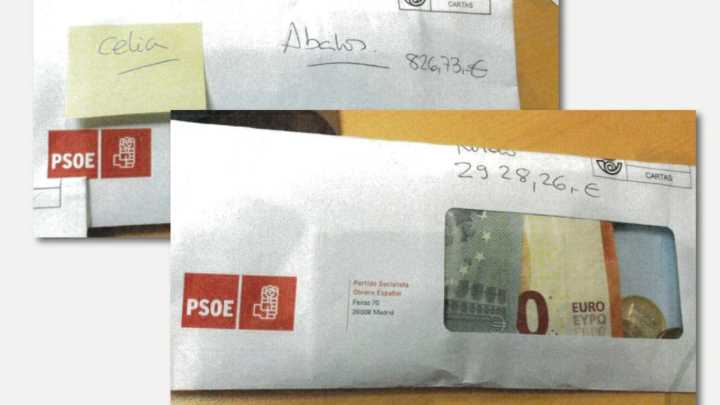 Un informe de la UCO revela que el PSOE pagó con sobres de dinero negro a Ábalos y Koldo