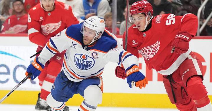 Larkin and Finnie each score twice, lift surging Red Wings to a 4