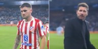 Ingresó en el entretiempo y fue reemplazado a los 30 minutos: el enojo de un futbolista del Atlético de Madrid con Simeone