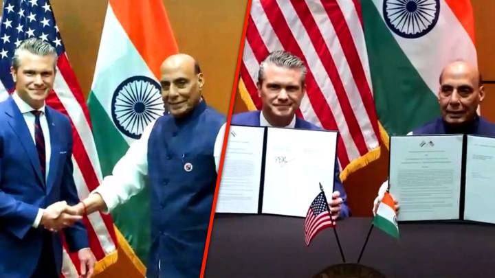 Rajnath Singh, Pete Hegseth Sign 10-Year India-US Defence Pact To Strengthen Indo