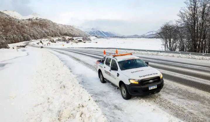 Nevadas intensas: rige una alerta meteorológica para el centro y sur de Tierra del Fuego