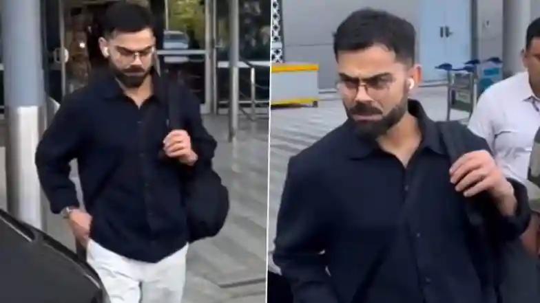Cricket Virat Kohli Arrives in Delhi Before Team India’s Departure For Australia For IND vs AUS 2025 ODI Series, Video Goes Viral