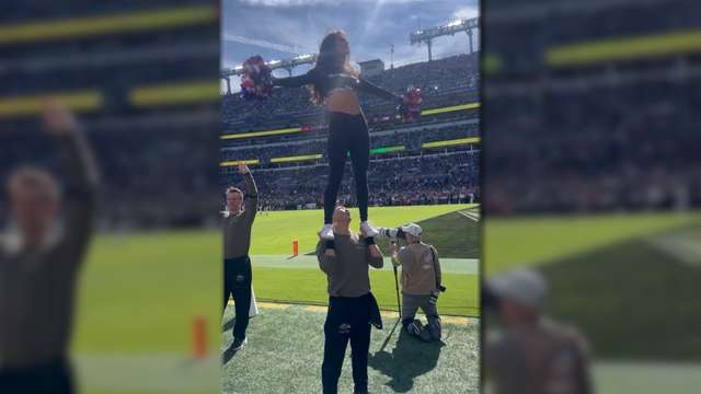 Ravens cheerleader gets second chance after surgery