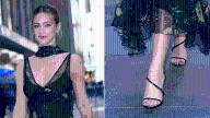 Lili Reinhart Gives Florals a Barely There Edge in Zanotti Heels