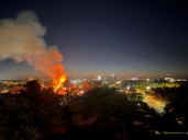LIVE: Firefighters tackling huge fire in Midtown