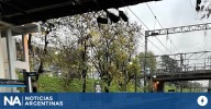 Afectaciones en el tren Roca y más de 30 mil usuarios sin luz por el temporal