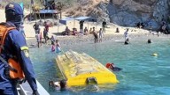 El mar se tragó los víveres: lancha volcó frente a Playa Blanca en medio de fuerte oleaje