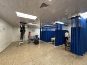Instalan cortinas clínicas en la emergencia de adultos del Hospital de Maturín