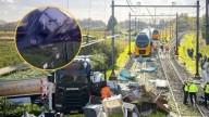 Un tren embistió a toda velocidad un tráiler en Países Bajos: milagrosamente no hay víctimas mortales [VIDEO]
